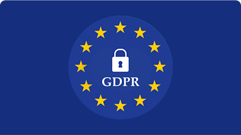 GDPR blue background