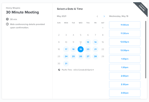 The booking page shows plenty of availability. The booking page shows plenty of availability.