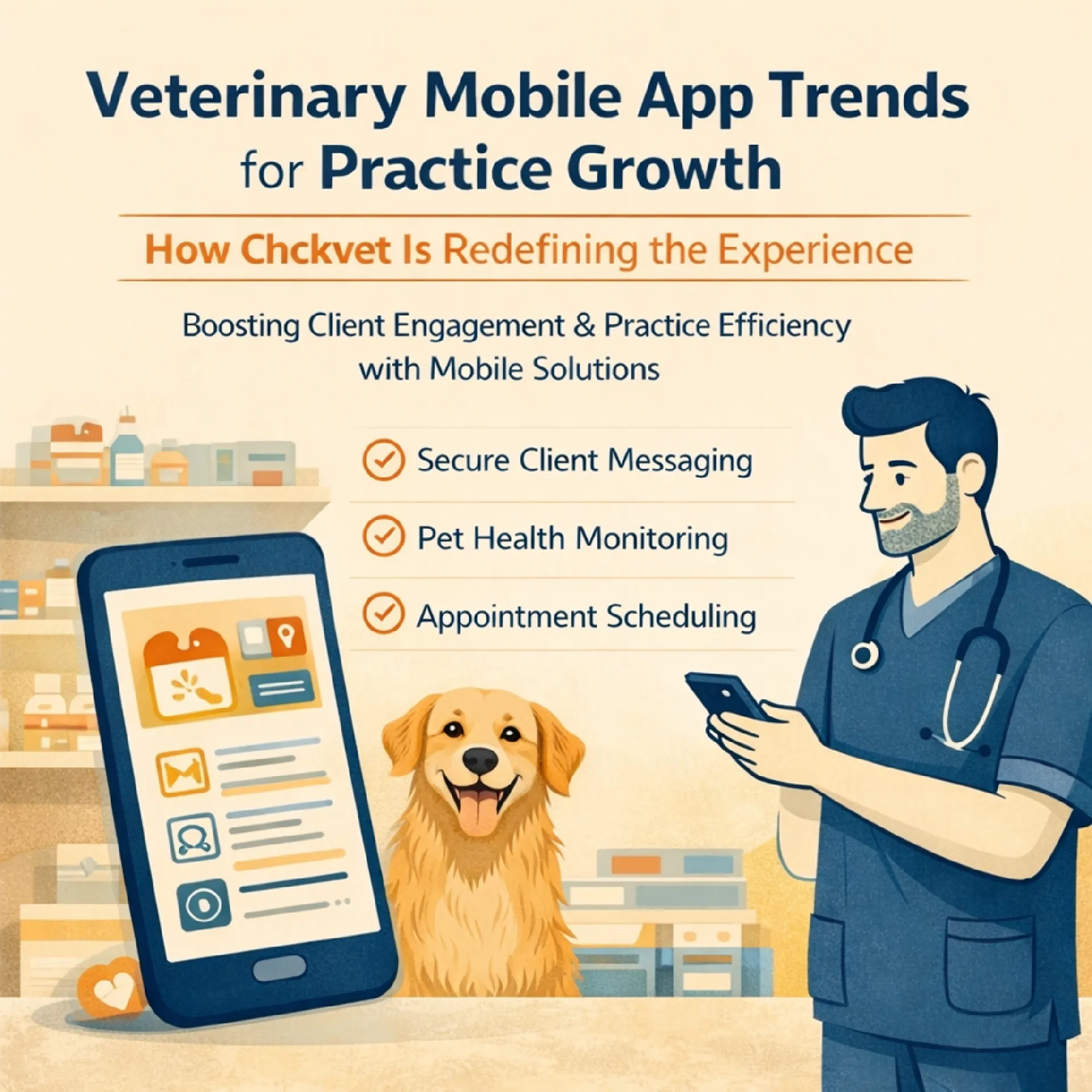 Mobile App Trends for Veterinary Practice Growth: How Chckvet Is Redefining the Veterinary Mobile App Experience - featured image