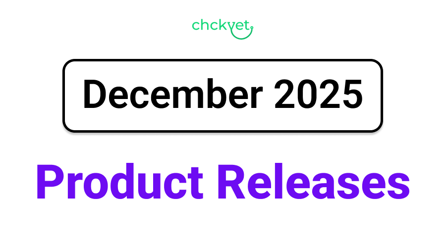 Chckvet December 2025 Product Releases - featured image