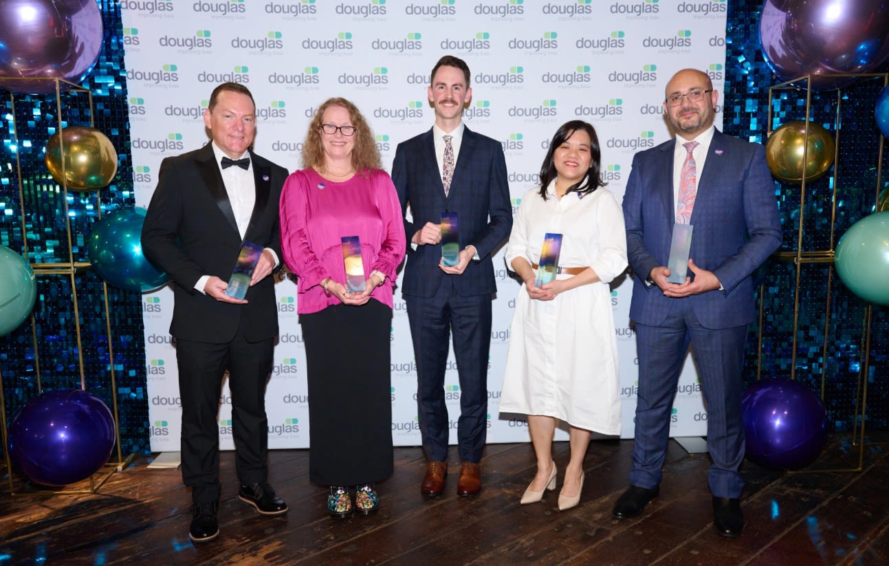 Individual award winners at the Douglas Excellence Awards