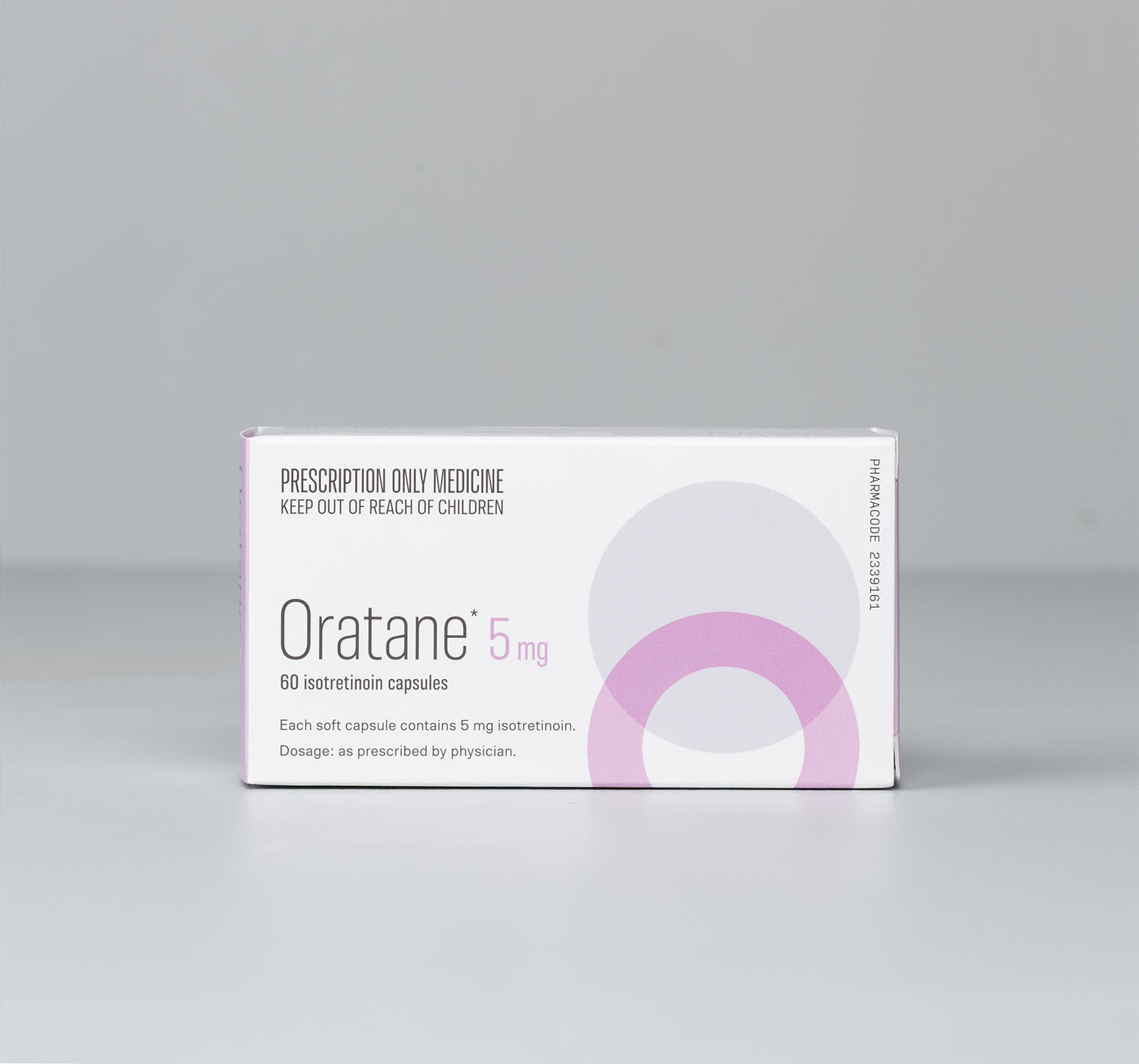 Oratane 5mg 60caps front
