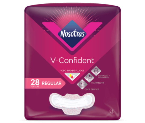 Toallas Nosotras V-Confident Regular x 28