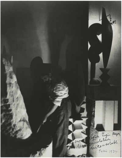 “Untitled (Self-portrait in the studio)”, Constantin Brancusi, 1922, via MoMA