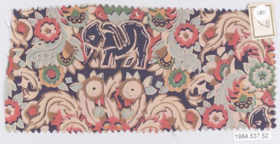 Dagobert Peche, Textile Sample circa 1920, Metropolitan Museum Archive