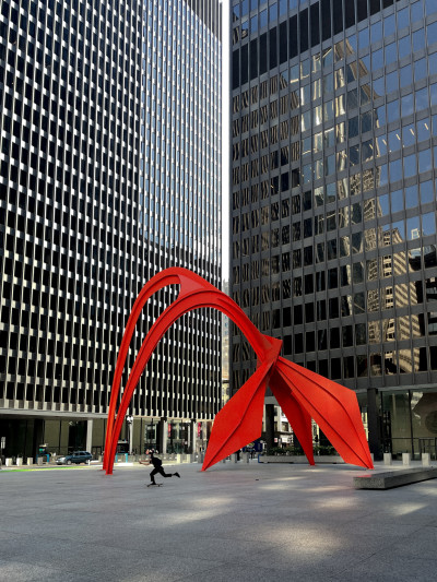 Flamingo by Alexander Calder. 