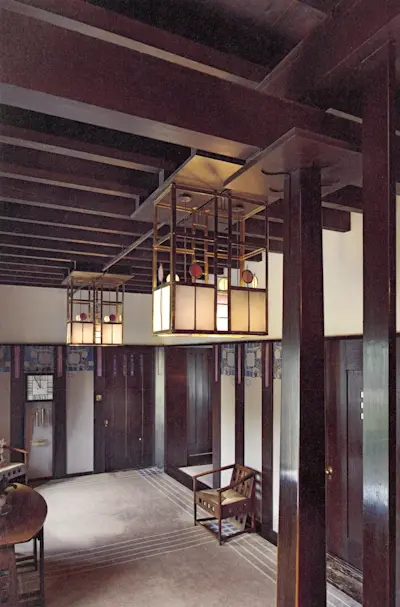 Light fixtures of hall
