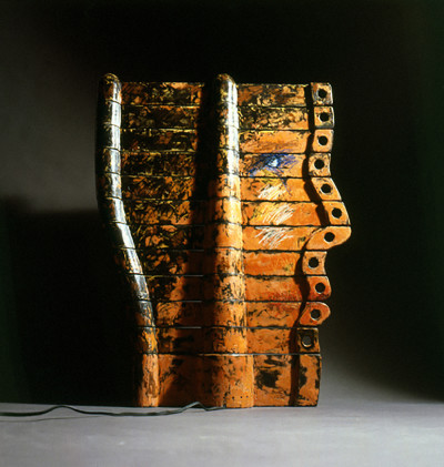 Portrait Lamp, 1989, Plywood and resin