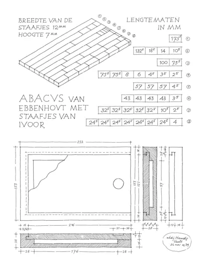 Drawing, Dam Hans van der Laan, 26 November 1984
