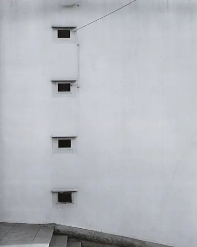 Detail of ventilation openings of Annie B Darst house in San Diego. Courtesy of Gibbs Smith Books