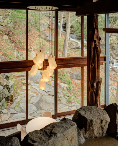 Installation view of "Formafantasma at Manitoga's Dragon Rock: Designing Nature" at Manitoga / The Russel Wright Design Center. Photo by Michael Biondo. Courtesy of Manitoga / Michael Biondo Photography.