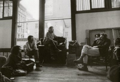 Donald Judd with the Whitney Independent Study Group. Photo 1974.