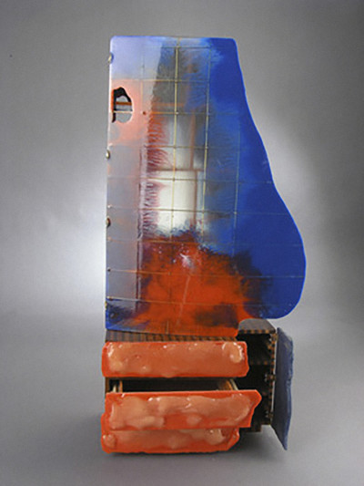Nose Cabinet, 2001, Resin and wood