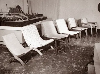 Chairs by Clara in Julius Shulman’s studio, Southern California, 1952
