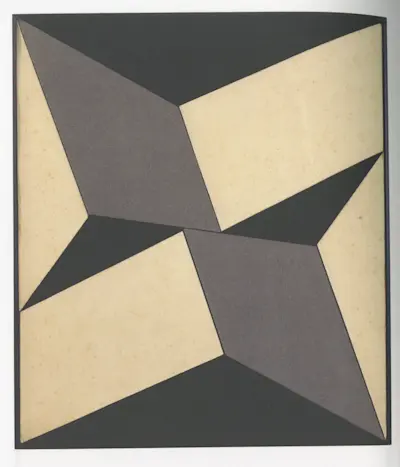 Lygia Clark, Estudo para plano em superficie modulada No. 4 - Serie B, 1957, collage