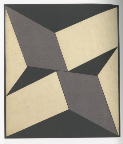 Lygia Clark, Estudo para plano em superficie modulada No. 4 - Serie B, 1957, collage