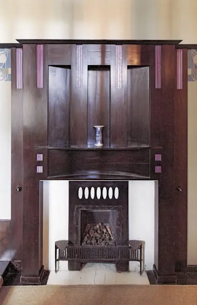 Fireplace of hall