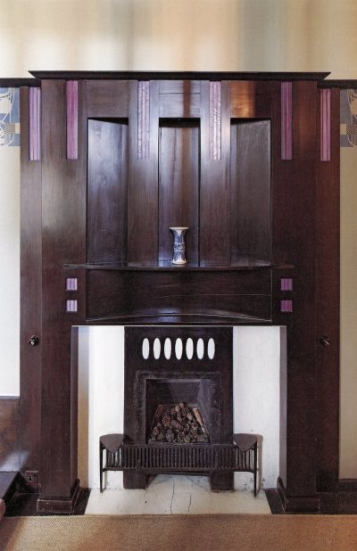 Fireplace of hall