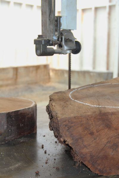 Wood for bowl beginning to take form