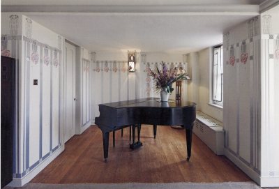 Alcove for piano of drawing room