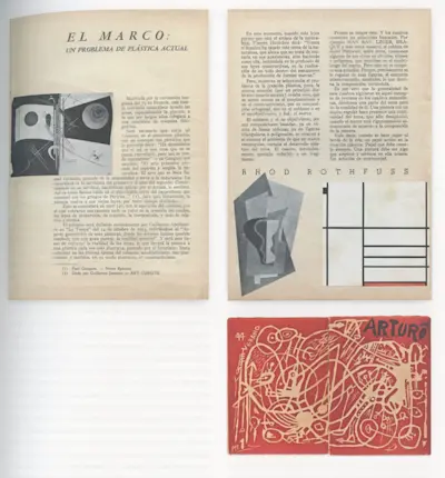 Originally published in Spanish as Rhod Rothfuss, "El marco: un problema de la plastica actual" Arturo (Buenos Aires, Summer 1944)