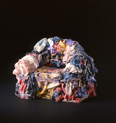 Rag Armchair, 1972, Rags and natural rubber