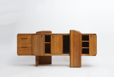 R28 sideboard, elm, c. 1985