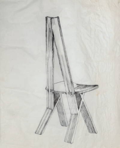 S45A chair elm, c. 1979
