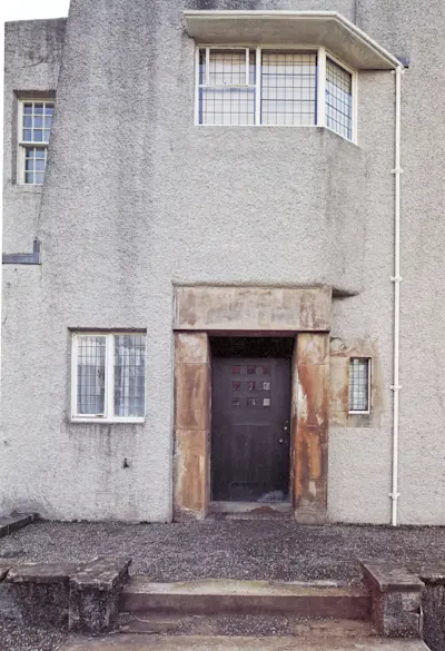 Main entrance on west