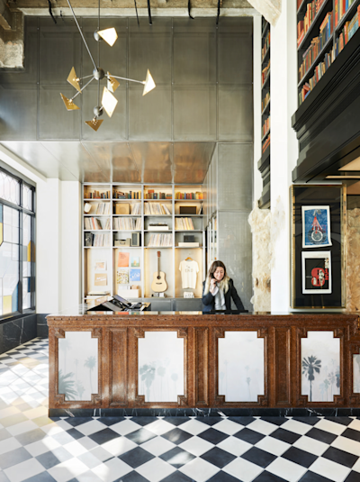 12 A - Haas Brothers check in desk at Ace DTLA