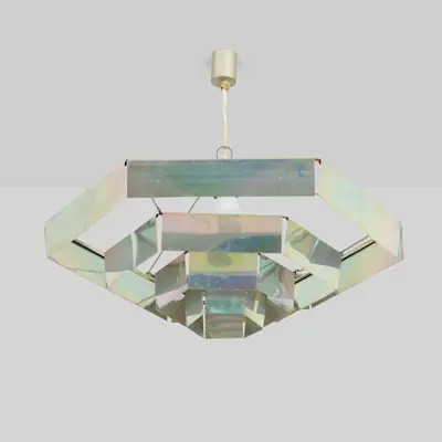 Lampada Esagonale Chandelier, Wright Auction