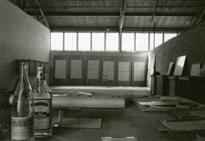 View of studio, now second library. Photo 1977.