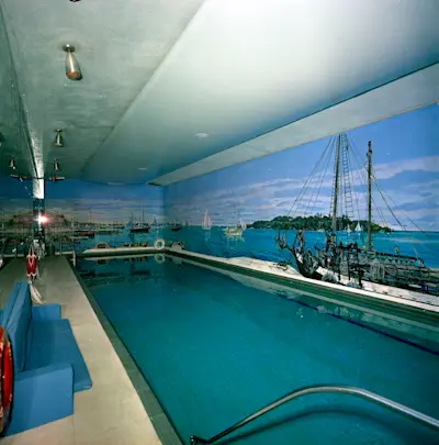 Renovated Swimming Pool. Photo courtesy of John F. Kennedy Presidential Library and Museum.