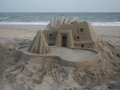 #1-Calvin Seibert’s Modernist Sandcastles