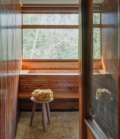 Installation view of "Formafantasma at Manitoga's Dragon Rock: Designing Nature" at Manitoga / The Russel Wright Design Center. Photo by Michael Biondo. Courtesy of Manitoga / Michael Biondo Photography.