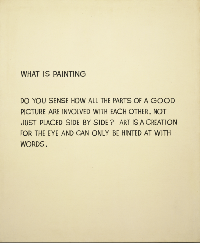 What Is Painting. 1966-68. Museum of Modern Art, New York. 