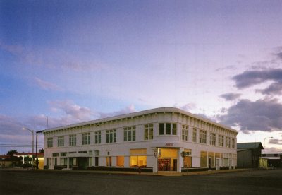 Print Building. Facade from South Highland Avenue.