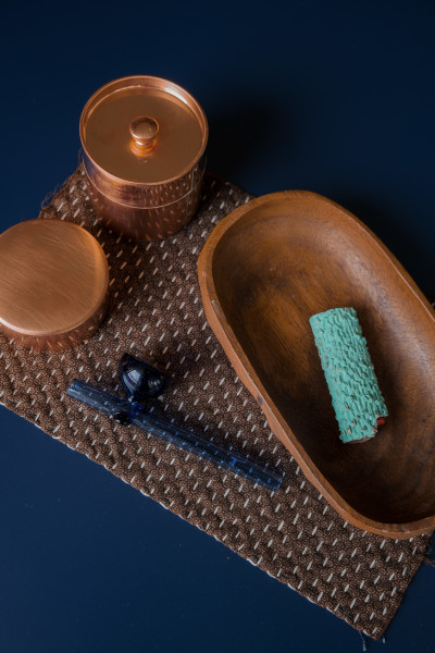 Tools for ritual. Our glass pipe and lighter cozy by Lisa Eisner