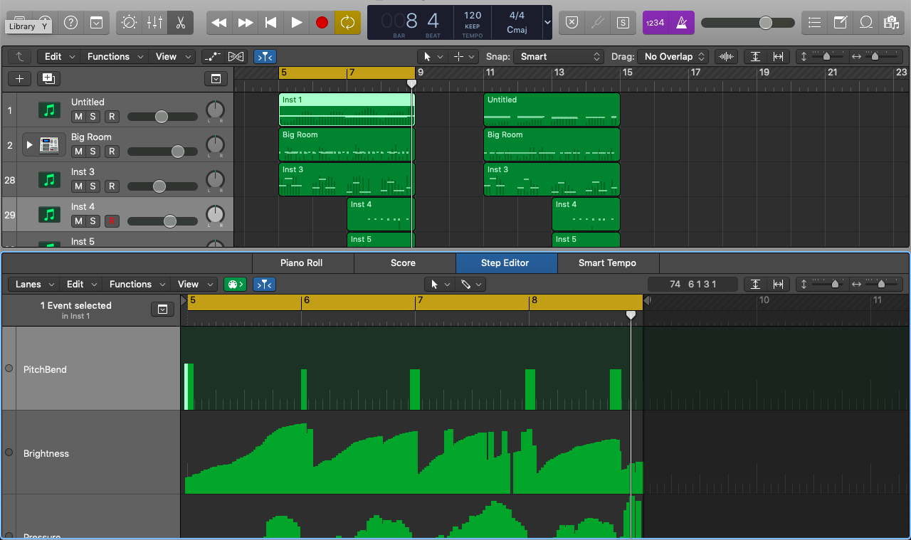 12. Tricks and Tips Editing 5D in Logic