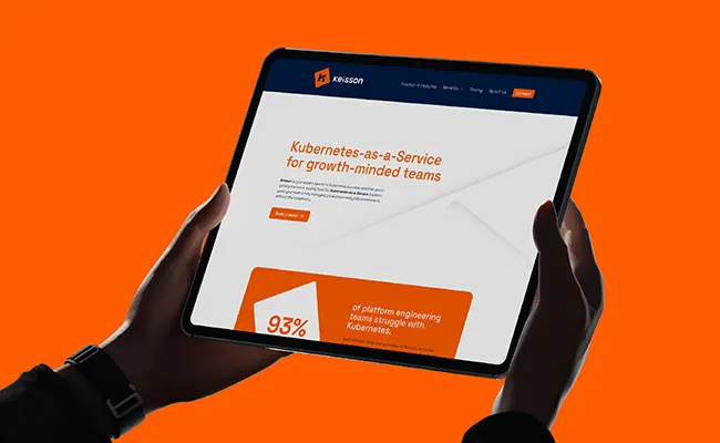 Keisson website on tablet