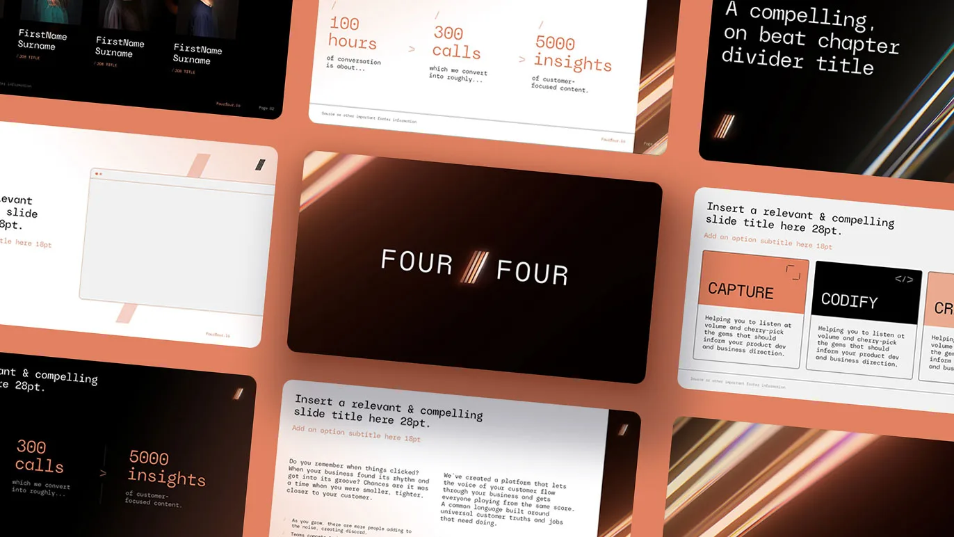 Four Four Slide deck