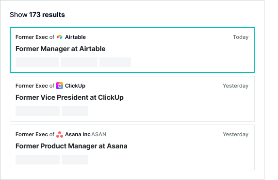 Transcripts results