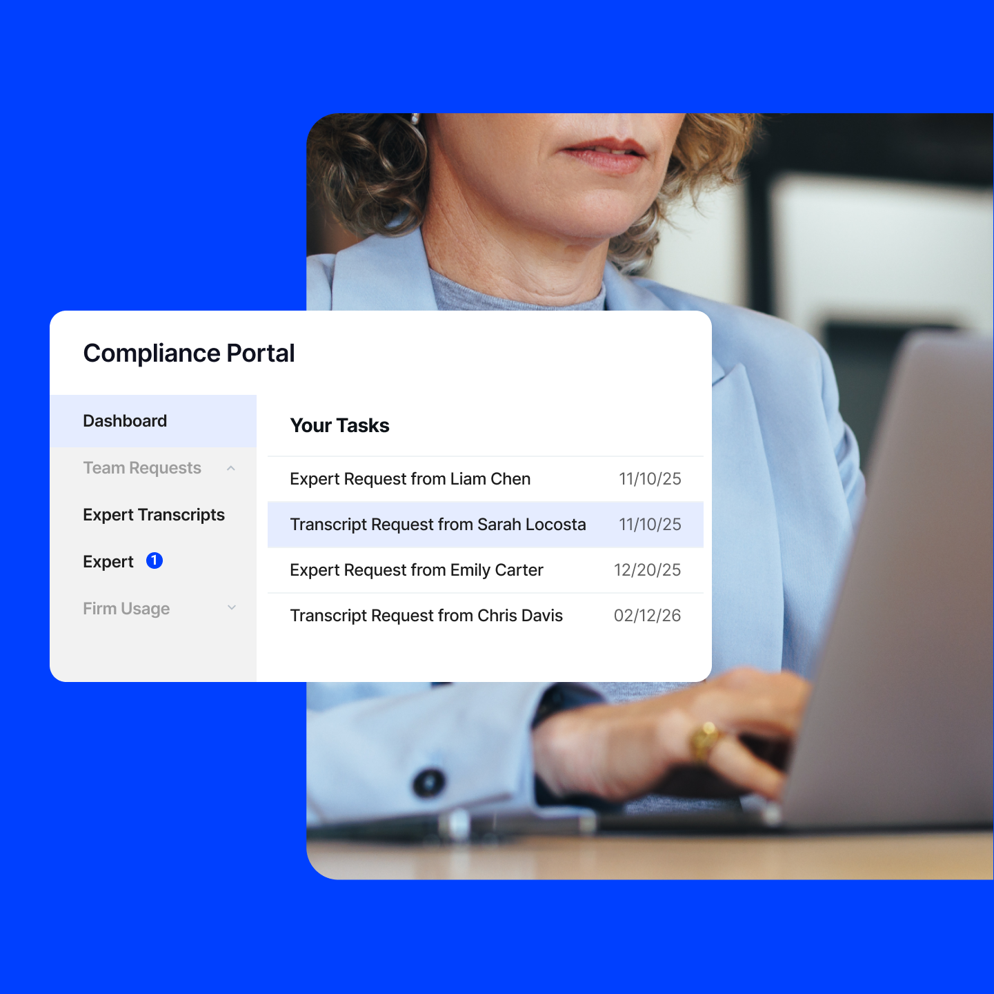 AlphaSense Compliance Portal product shot