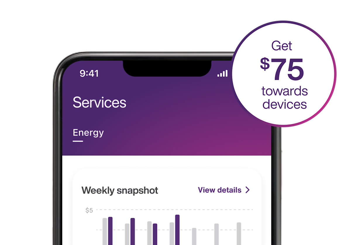 A smartphone displays the smart thermostats connected in your home through the app.