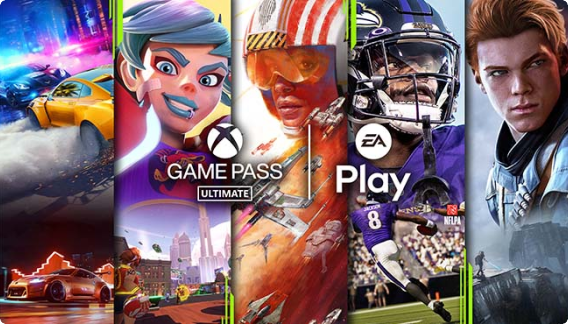 Example of 5 Electronic Arts titles for console and PC.