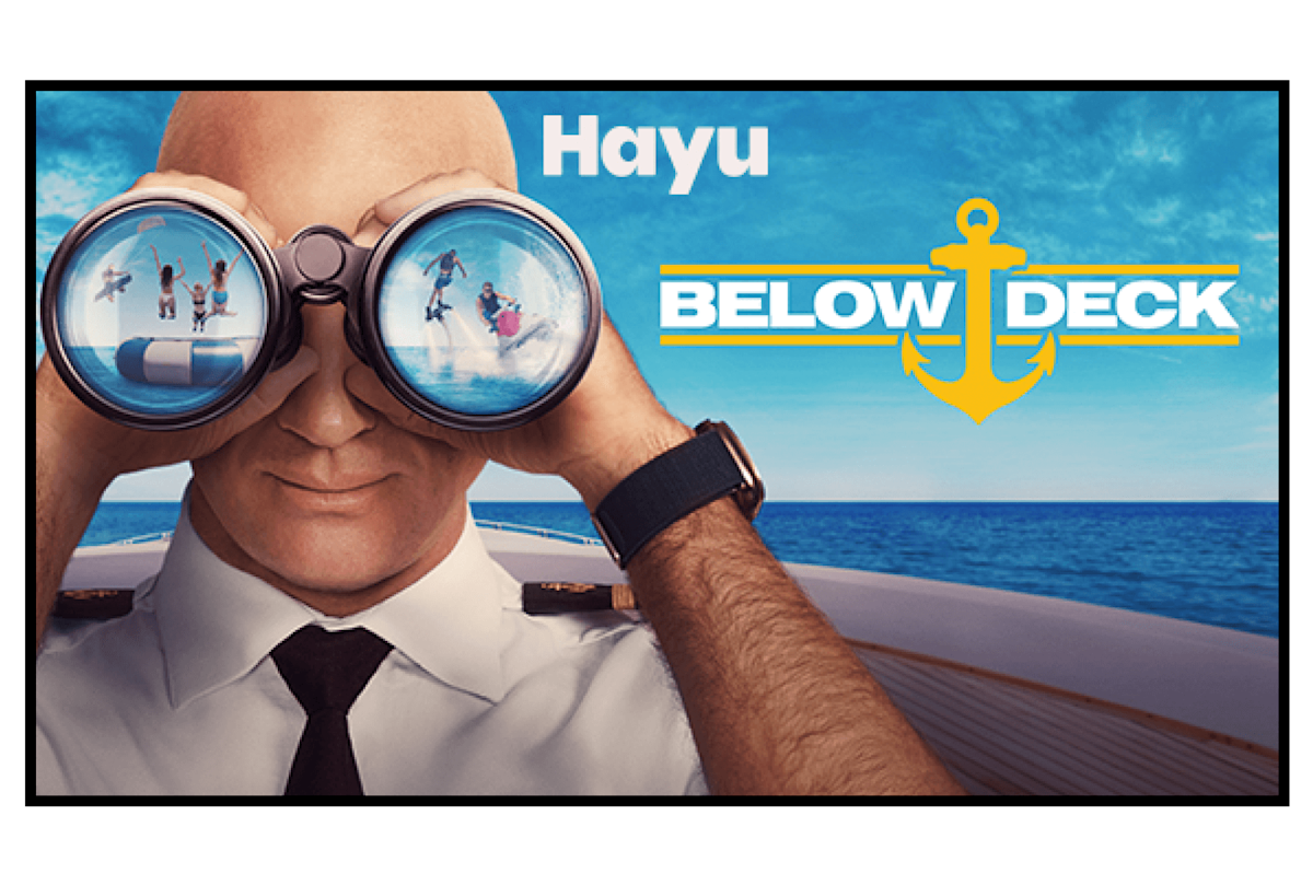 A screen showing Below Deck S11 on Hayu.