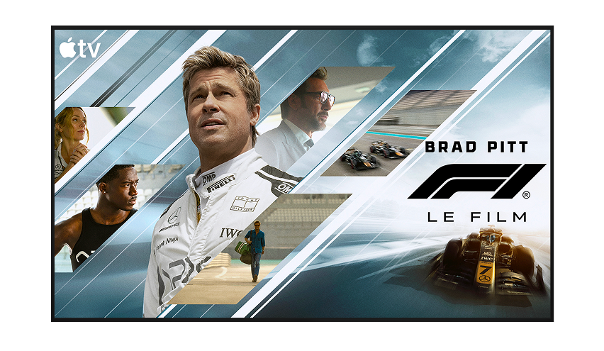 Un écran de télévision affichant du contenu en diffusion en continu, offert exclusivement sur Apple TV.