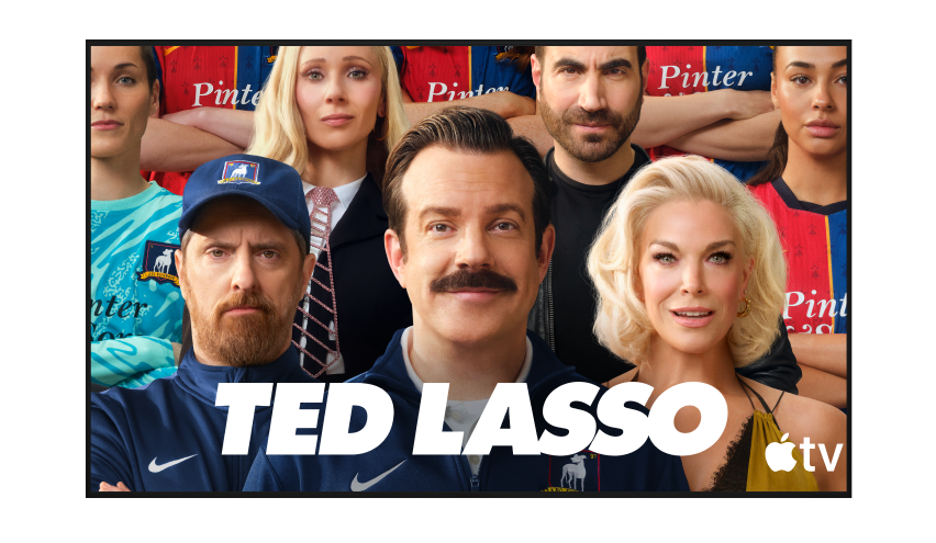 Un écran de télévision affichant du contenu en diffusion en continu, offert exclusivement sur Apple TV.