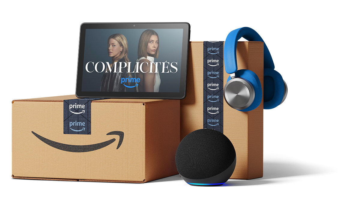 Des affiches de films et de séries populaires d’Amazon Prime sont affichées.