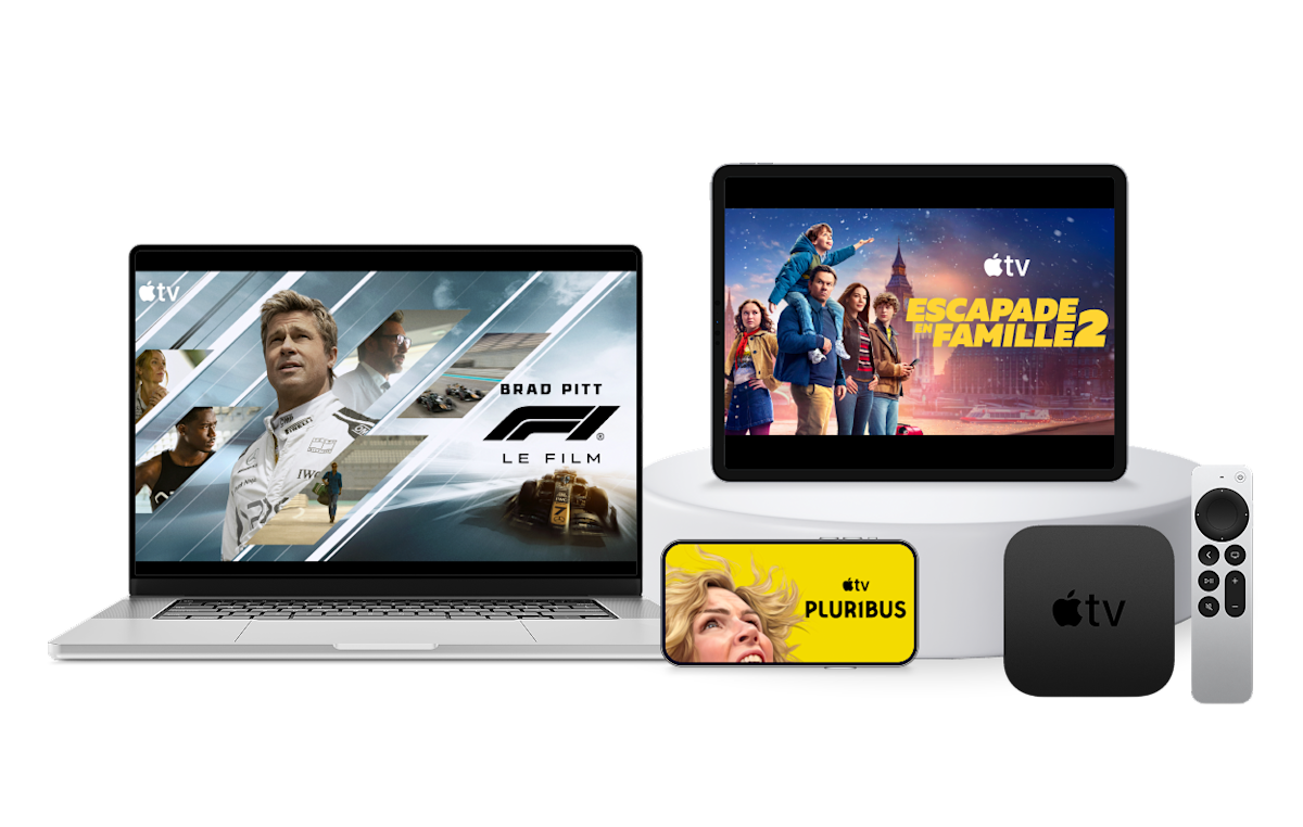 Contenu populaire sur Apple TV : F1, Family Plan 2 et Pluribus.